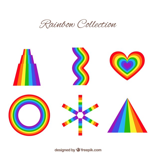 Colorful rainbow set 