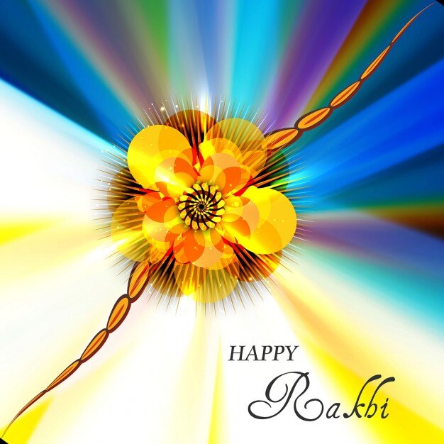 मुफ़्त वेक्टर colorful raksha bandhan background