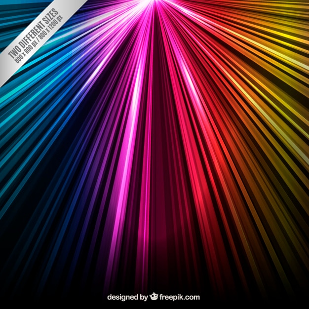 Free vector colorful rays background