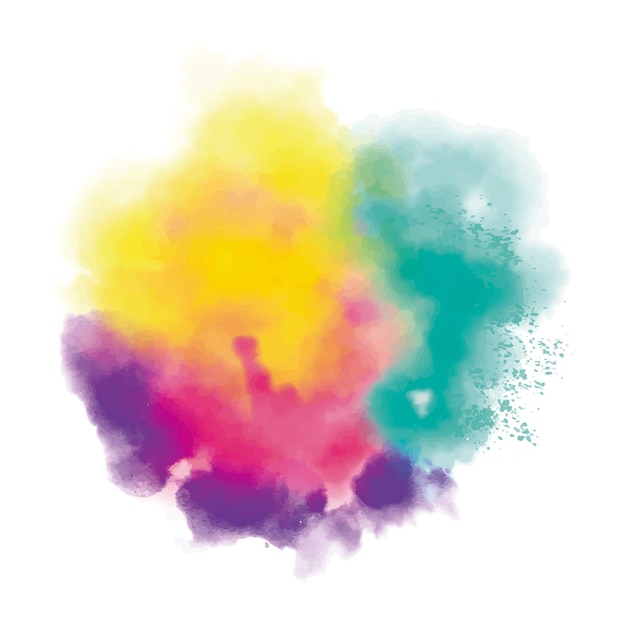 Colorful realistic dust cloud