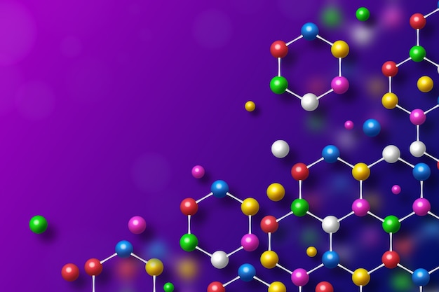 カラフルな現実的な科学の背景