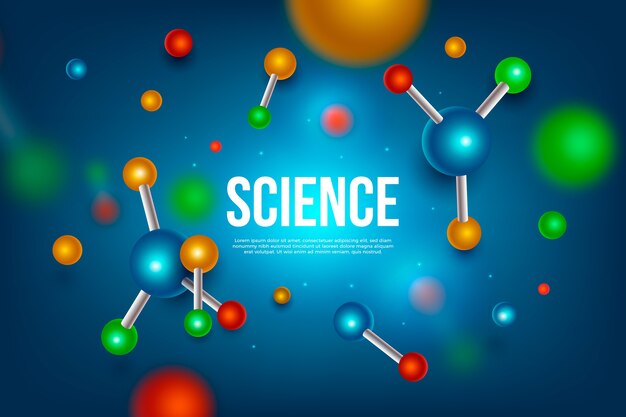 カラフルな現実的な科学の背景