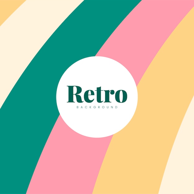 Free vector colorful retro print background design