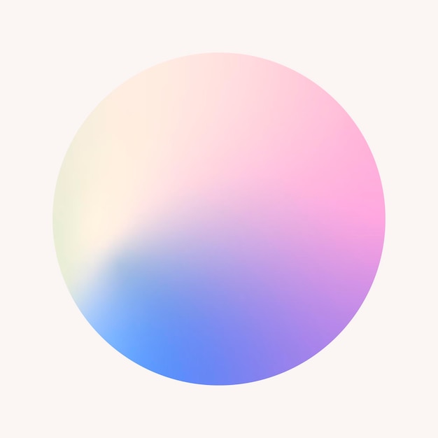 Colorful round gradient element vector