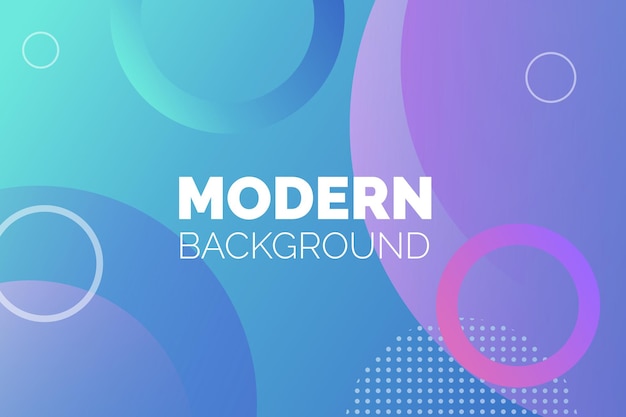 Colorful round modern background