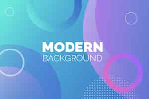 Free vector colorful round modern background