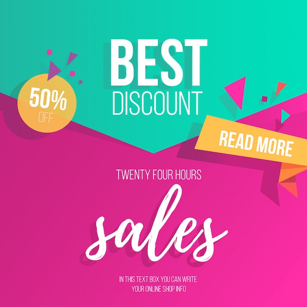 Colorful sale background