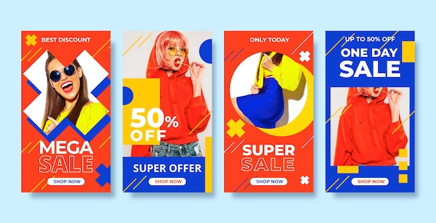 Colorful sale instagram stories