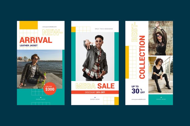 Colorful sale instagram stories
