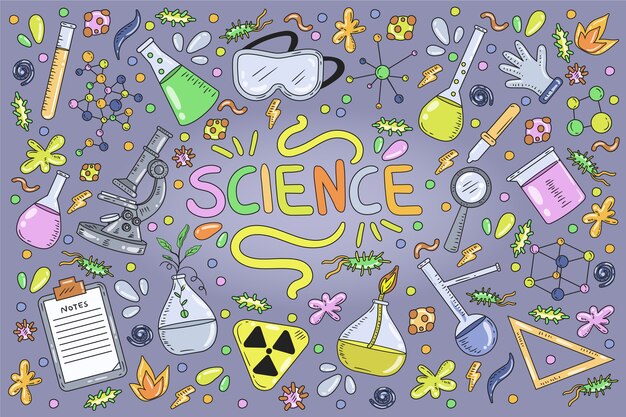 colorful science education background