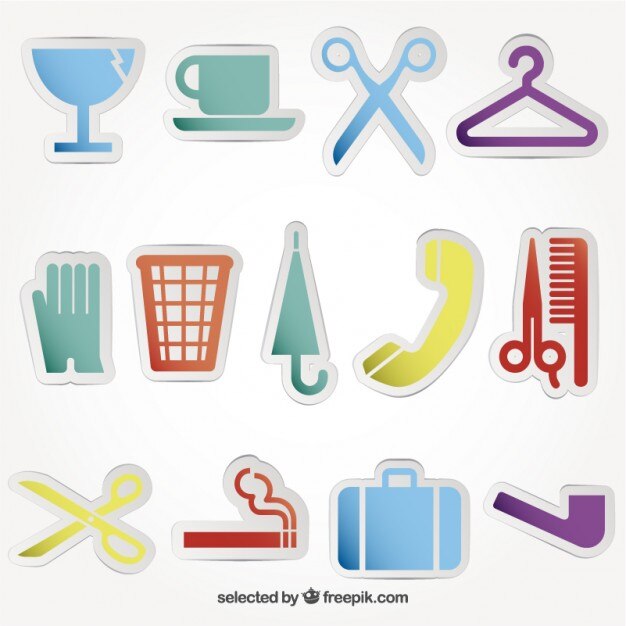 Colorful service icons