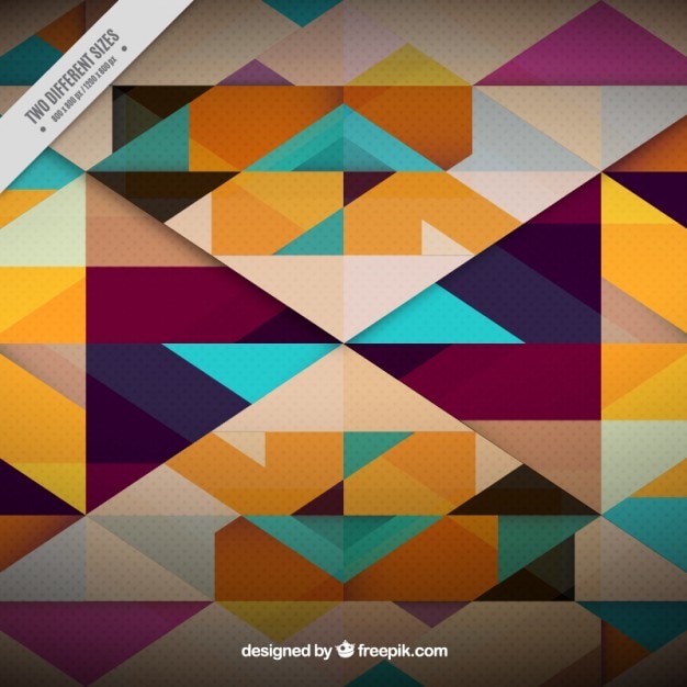 Free vector colorful several shapes background