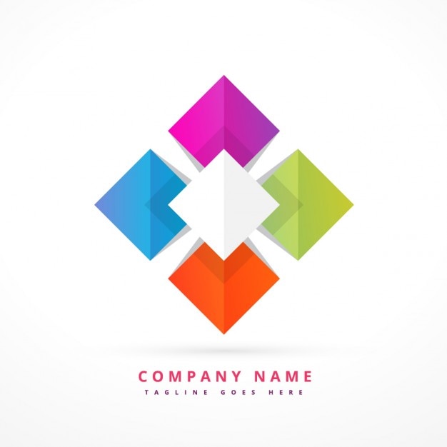 Colorful shape business symbol