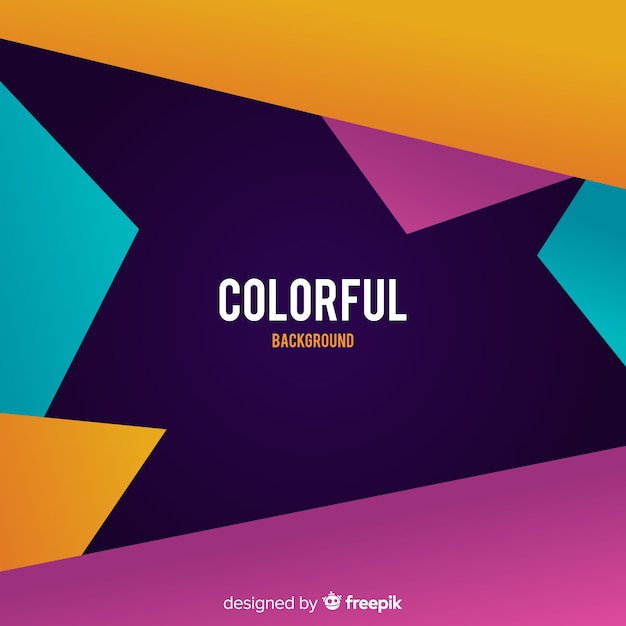 Colorful shaped background