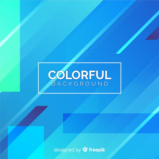 Colorful shaped background