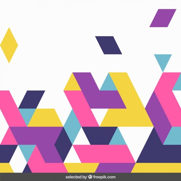 Free vector colorful shapes background