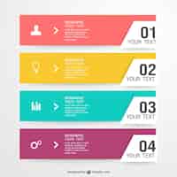 Free vector colorful shopping infographic