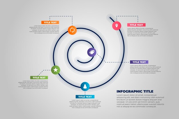 Colorful Spiral Infographic Concept