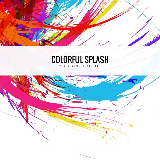 Colorful splashes background