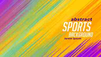 Free vector colorful sports lines background