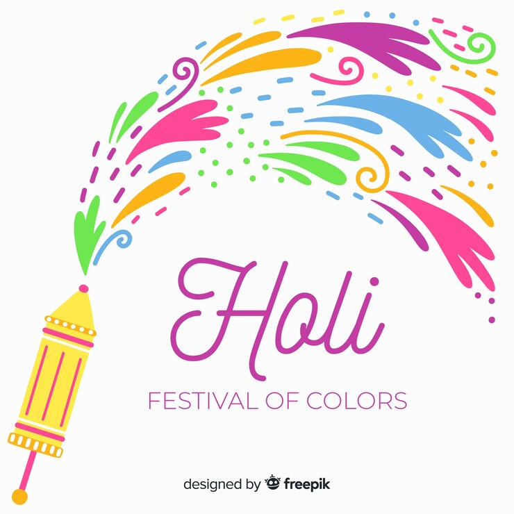 मुफ़्त वेक्टर colorful spots holi festival background