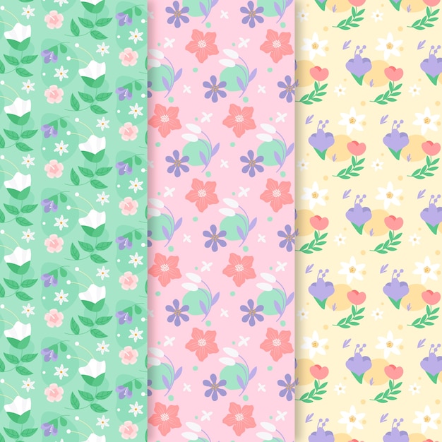 Colorful spring pattern pack