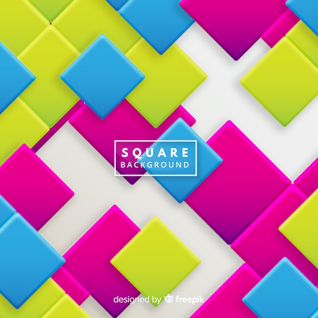 Colorful square background