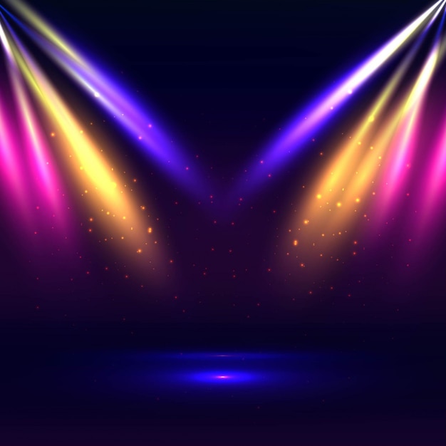 Colorful Stage Lights Background