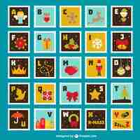 Бесплатное векторное изображение Коллекция красочные марки
