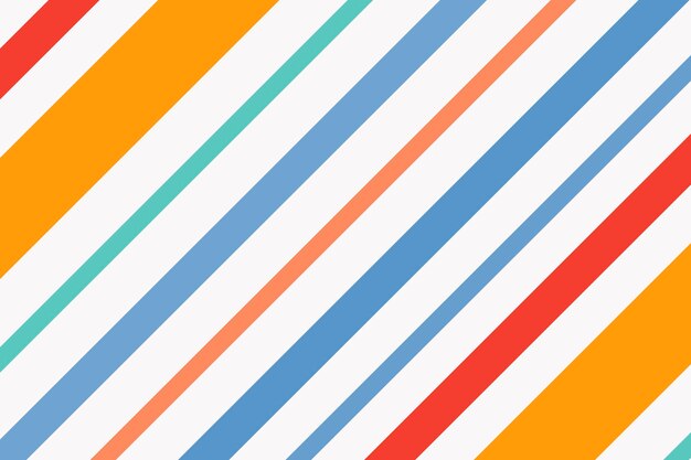Красочный полосатый фон, оранжевый милый узор вектор
