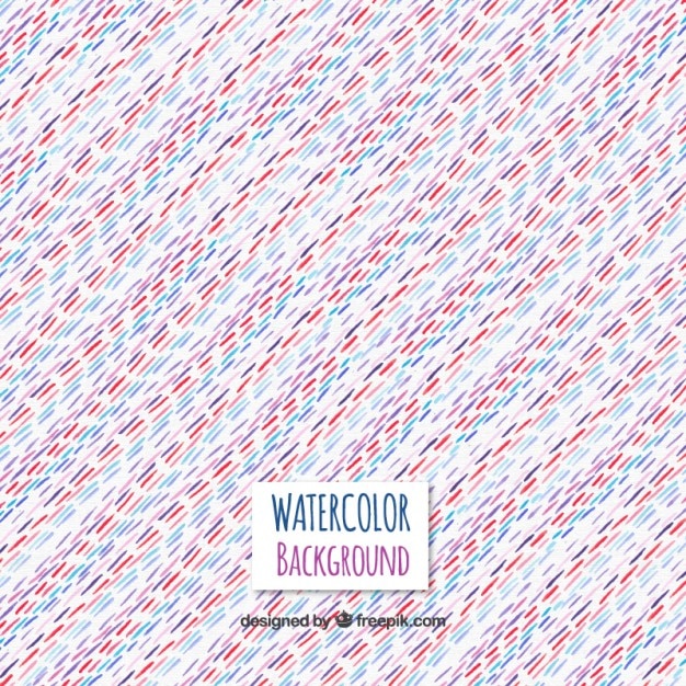 Free vector colorful stripes background in watercolor style