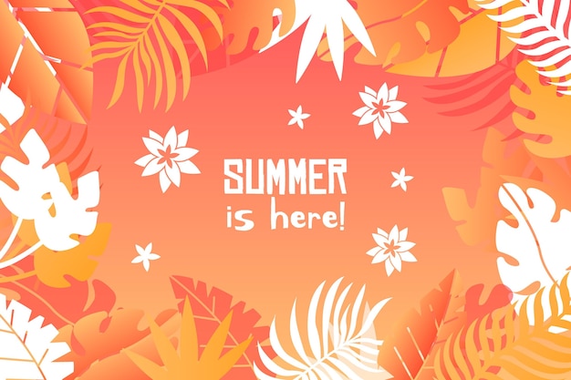 Free vector colorful style summer background