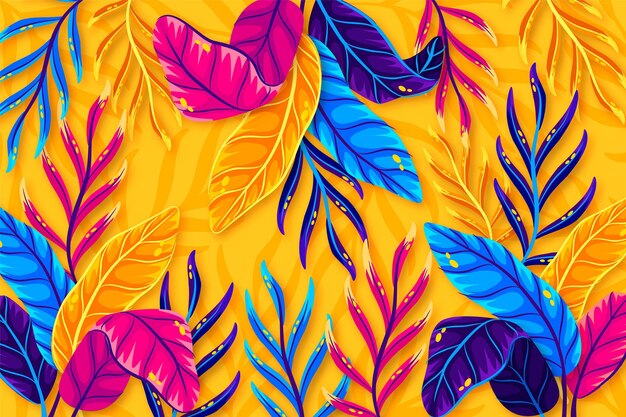 Colorful summer background for zoom