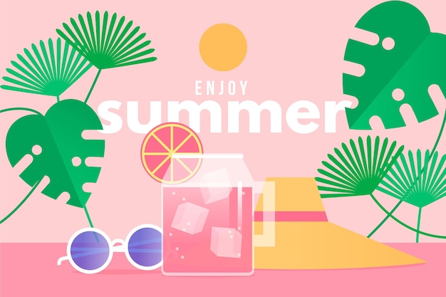 Free vector colorful summer background