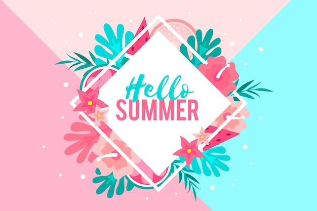 Free vector colorful summer background