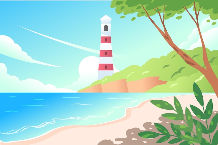 무료 Vector 화려한 여름 배경