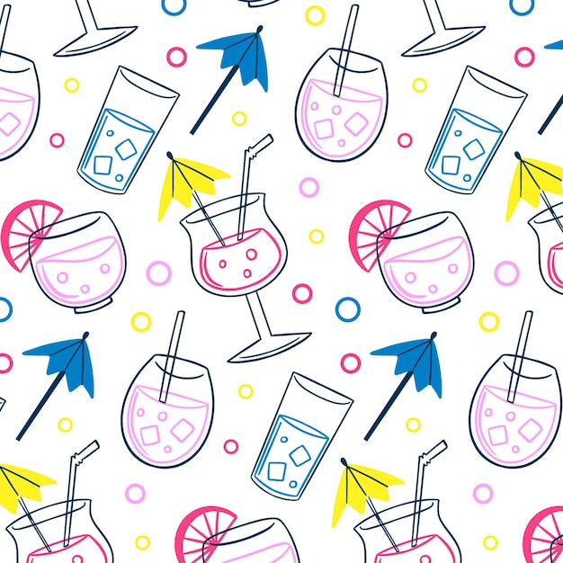 Free vector colorful summer pattern