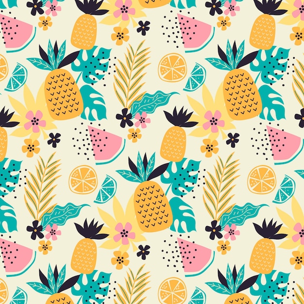 Free vector colorful summer pattern