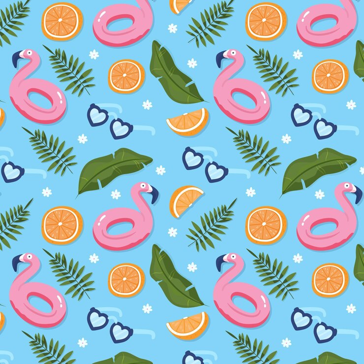 Free Vector colorful summer pattern