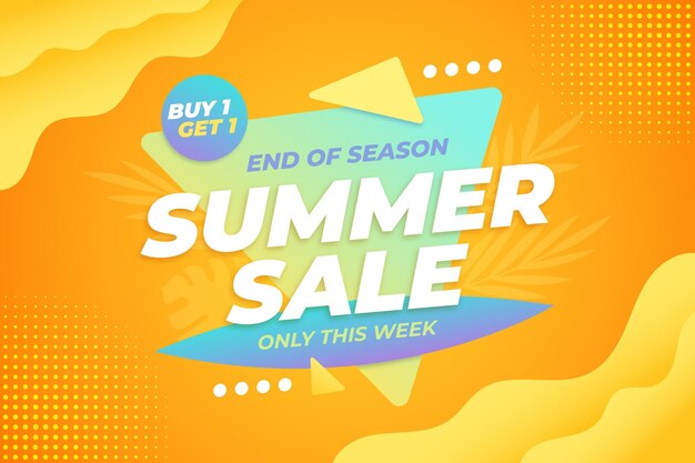 Colorful summer sale concept