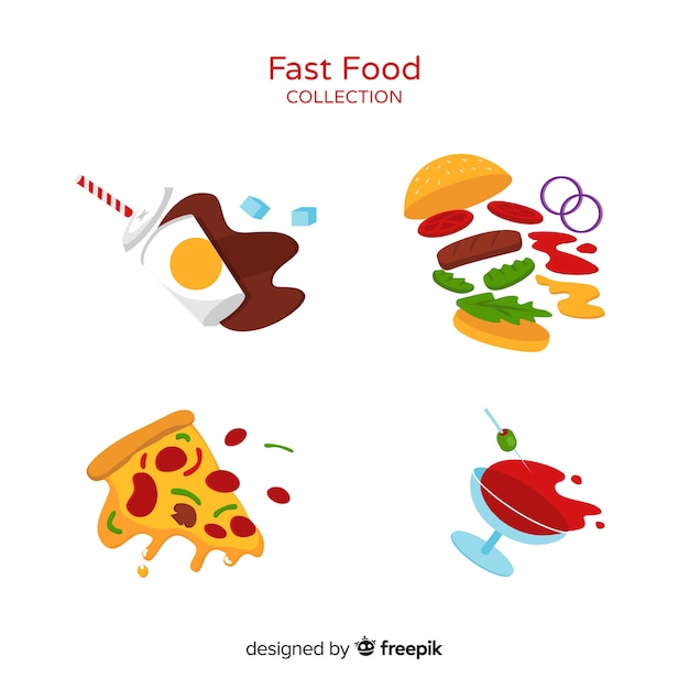 Colorful tasty food composition