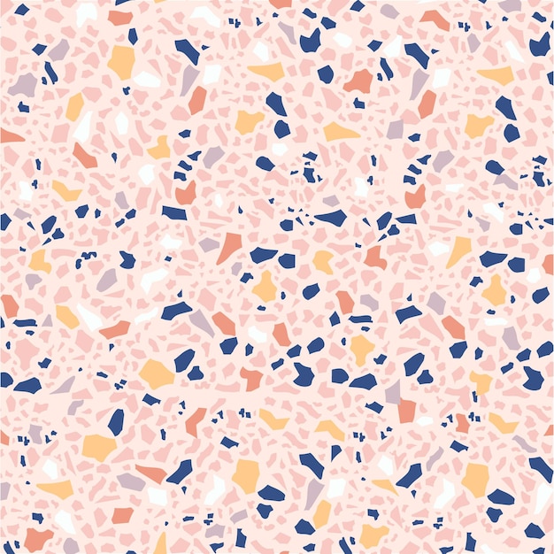 Colorful terrazzo pattern design