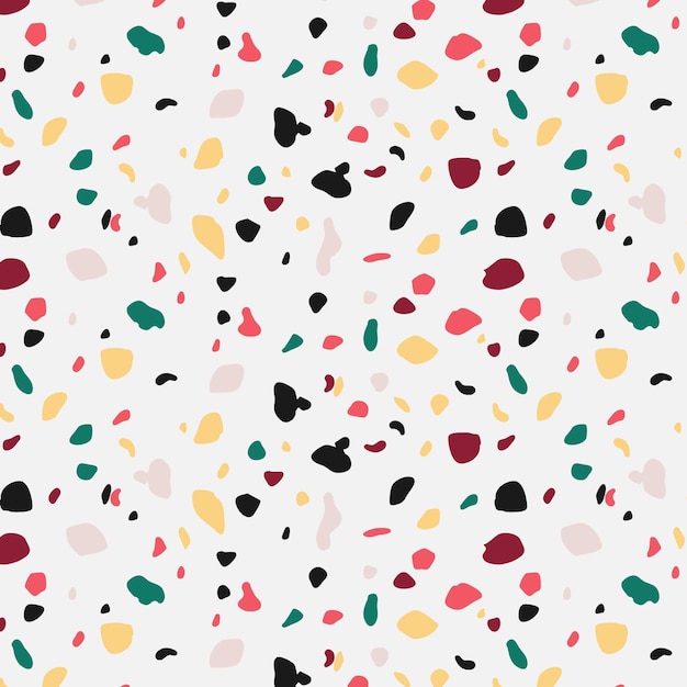 Colorful terrazzo pattern design