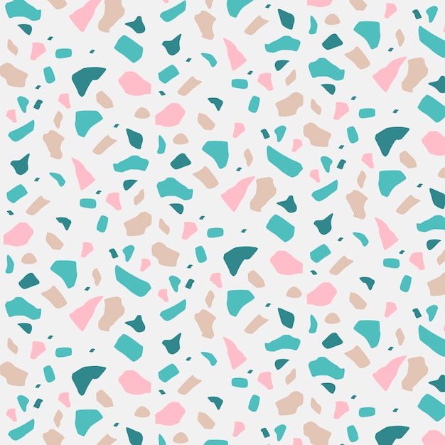 Free vector colorful terrazzo pattern design