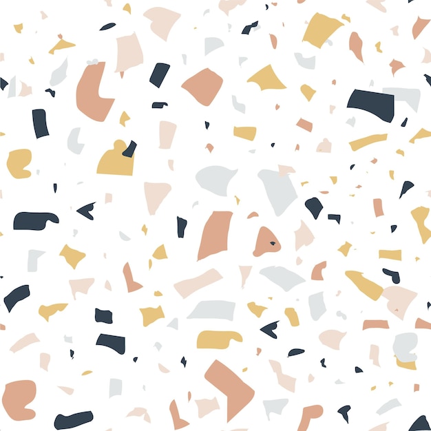 Colorful terrazzo pattern design