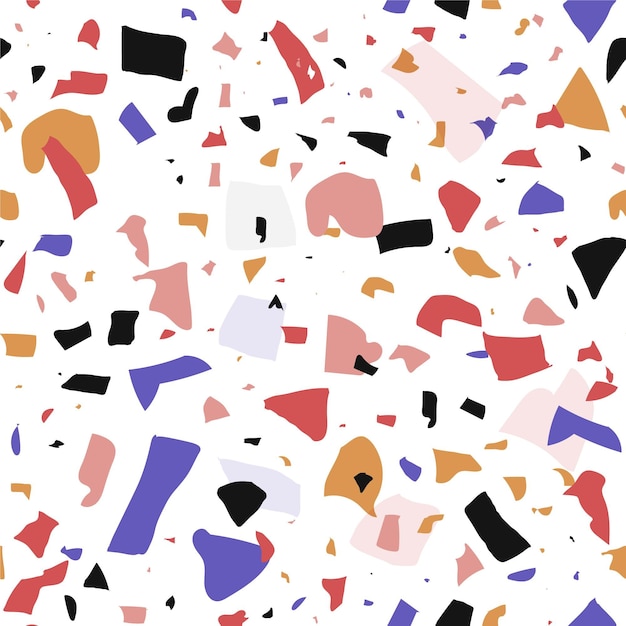 Free vector colorful terrazzo pattern design