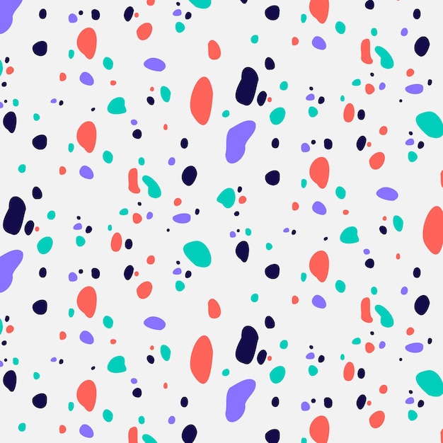 Free vector colorful terrazzo pattern design