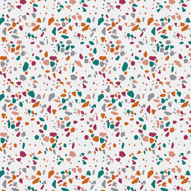 Colorful terrazzo pattern design