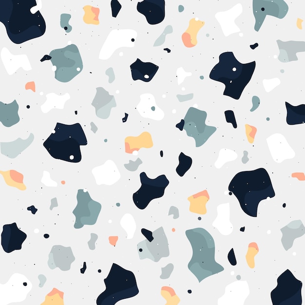 Colorful terrazzo pattern design