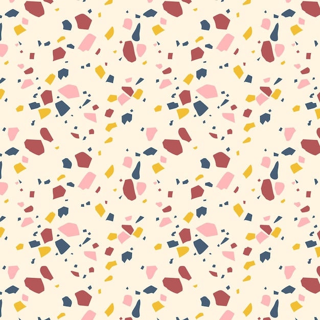 Colorful terrazzo pattern design